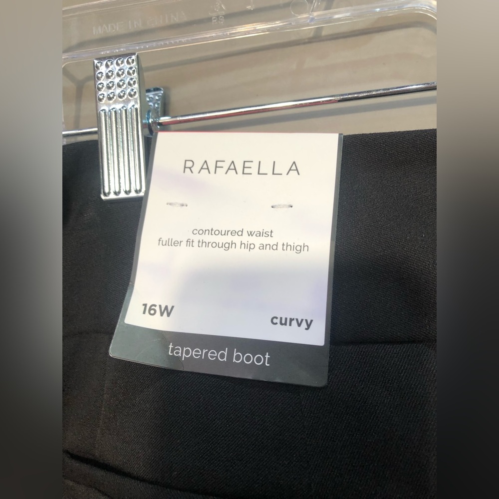 NWT Rafaella Curvy Fit Gabardine Bootcut Stretch Dress Pants Sz 16W - Picture 4 of 5
